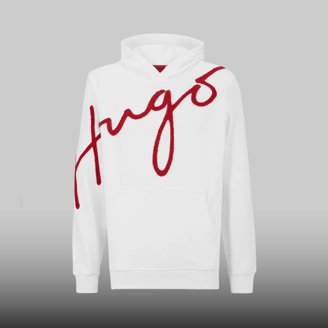 Hugo Logo Red W/White